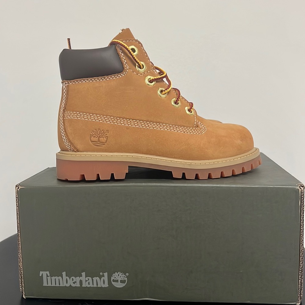 Timberland premium 6in waterproof boot wheat nubuck size 11 toddlers